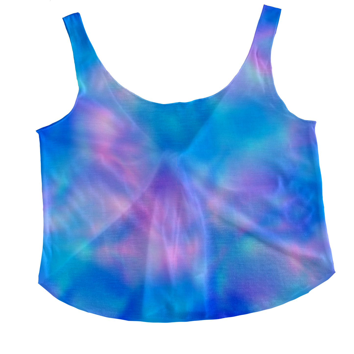 Paradise Blue Tieback Tank