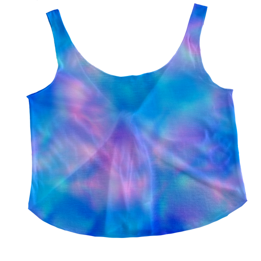 Paradise Blue Tieback Tank