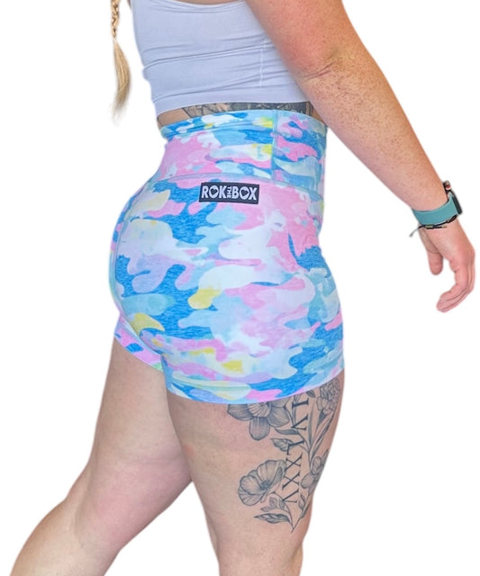 February Vol.3 Easter Camo Highrise Shorts