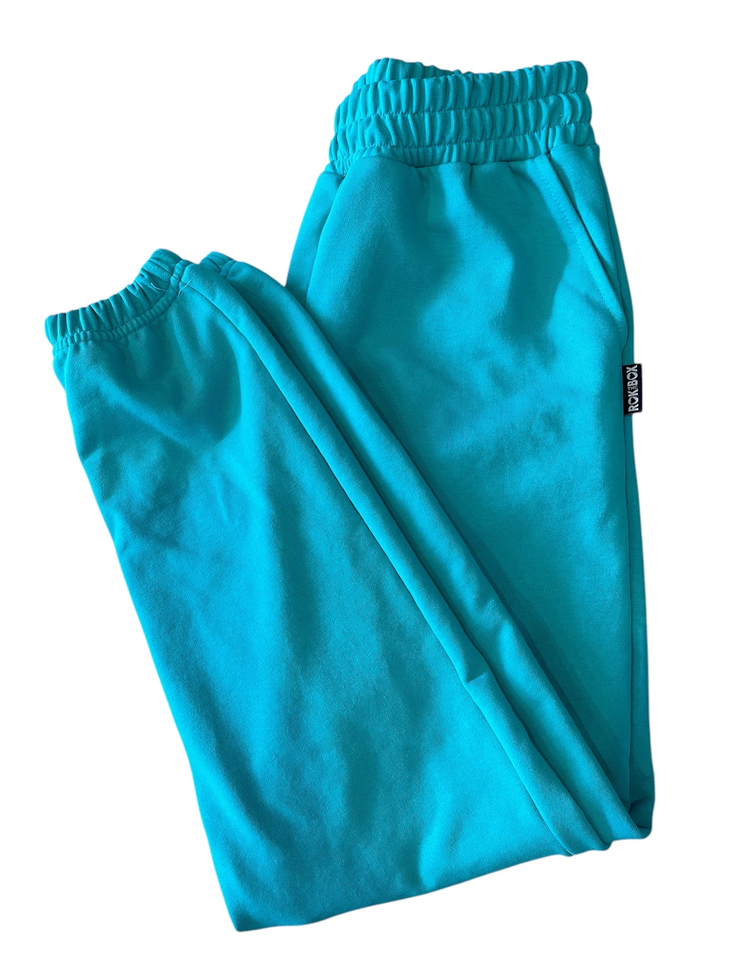 NEW! ROK Sweatpants Turquoise Terry