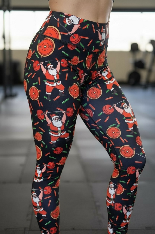 Liftmas (BarbellsAndInk) Hero Leggings