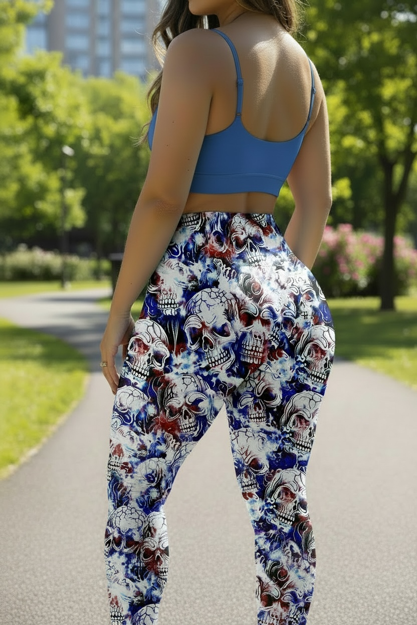 Freedom Skulls ROK Leggings No Pockets