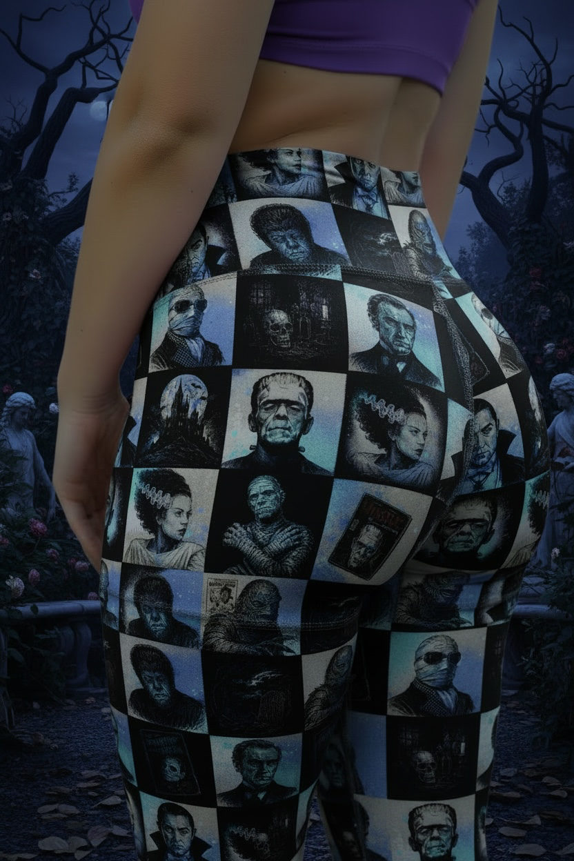 Monster Checks ROK Leggings No Pockets