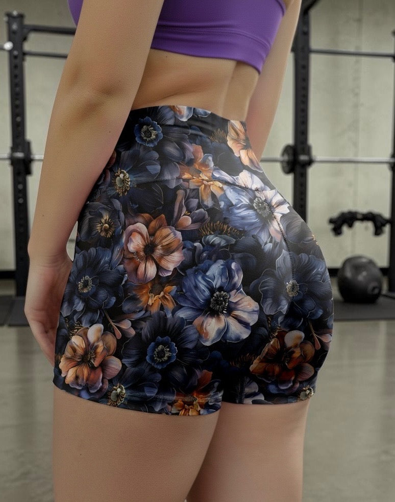 Floral Gloom VNFS Shorts With Pockets