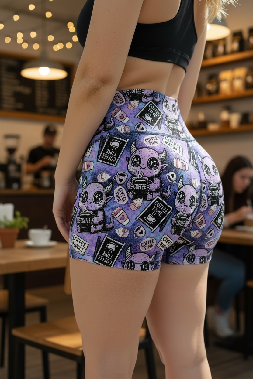 Coffee Monster VNFS Shorts No Pockets