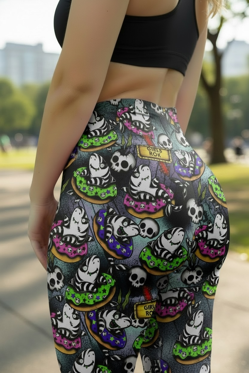 Beetle Sharks ROK Leggings With Pockets