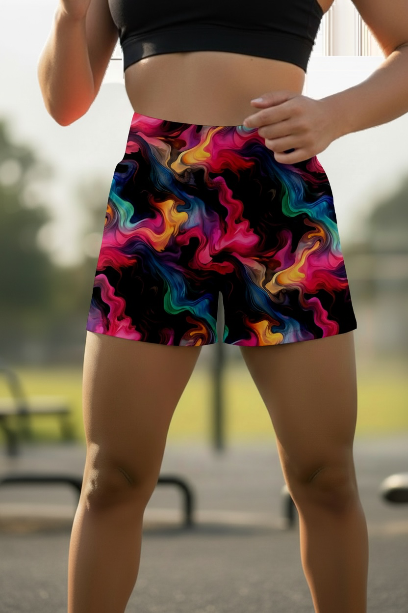 Smokey Rainbow Yogi Short