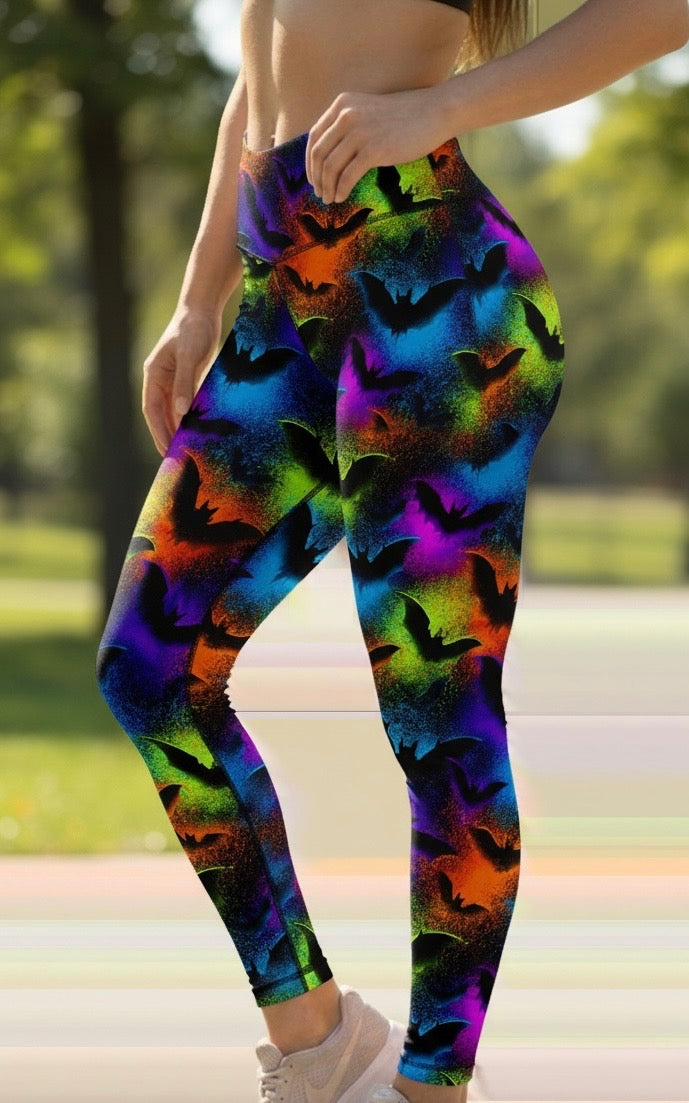Bat Splat ROK Leggings No Pockets