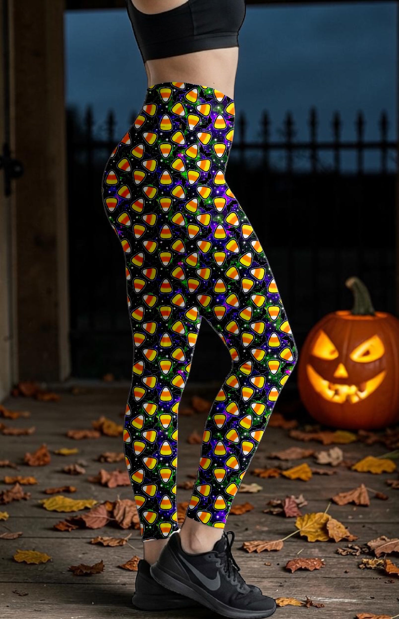 Candy Corn ROK Leggings No Pockets