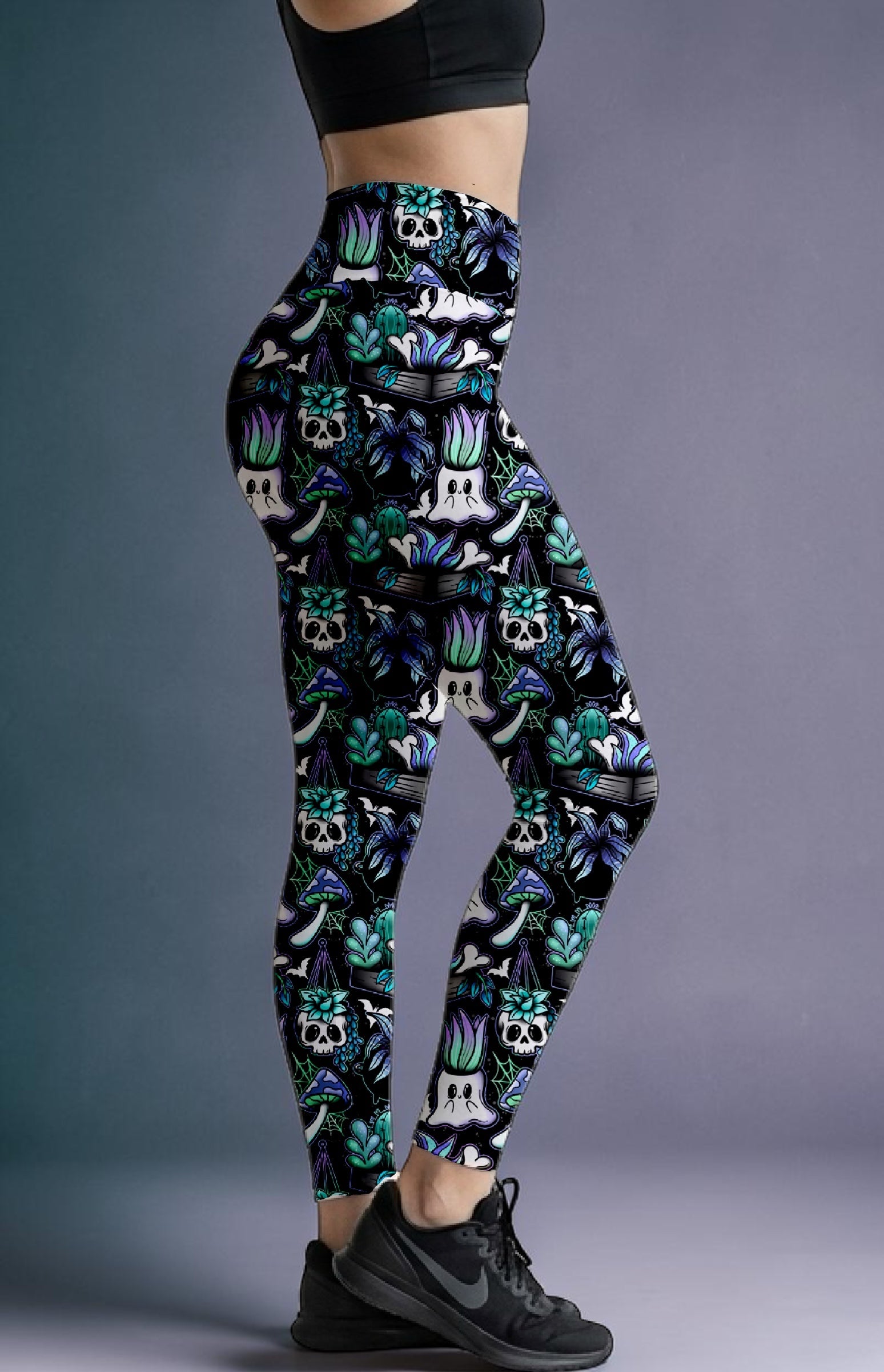 Haunted Succulents ROK Leggings With Pockets