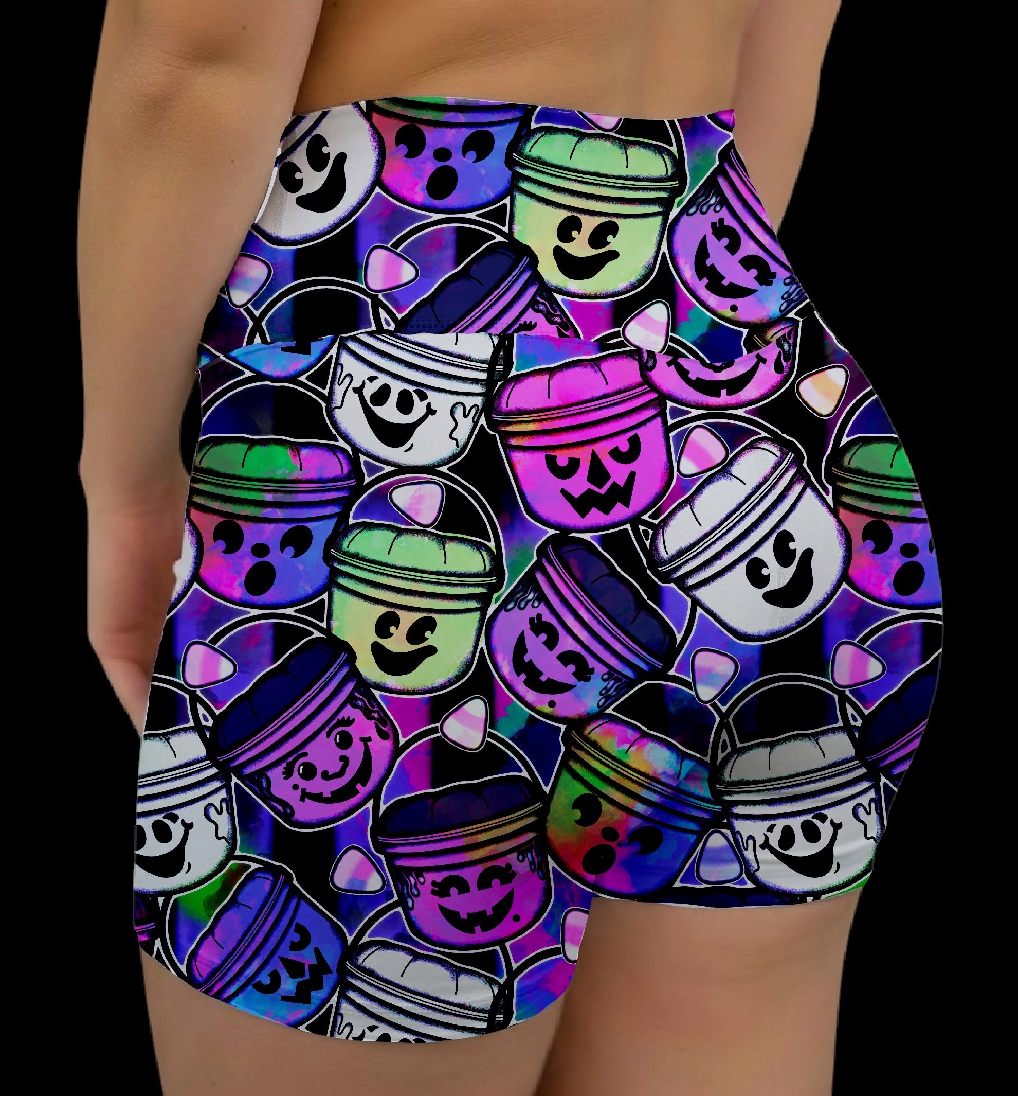 Painted Pails Hybrid Shorts No Pockets
