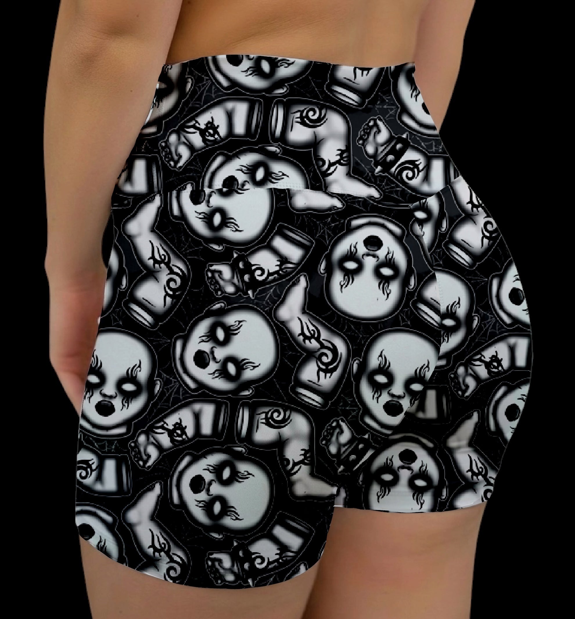 Creepy Dolls Hybrid Shorts No Pockets