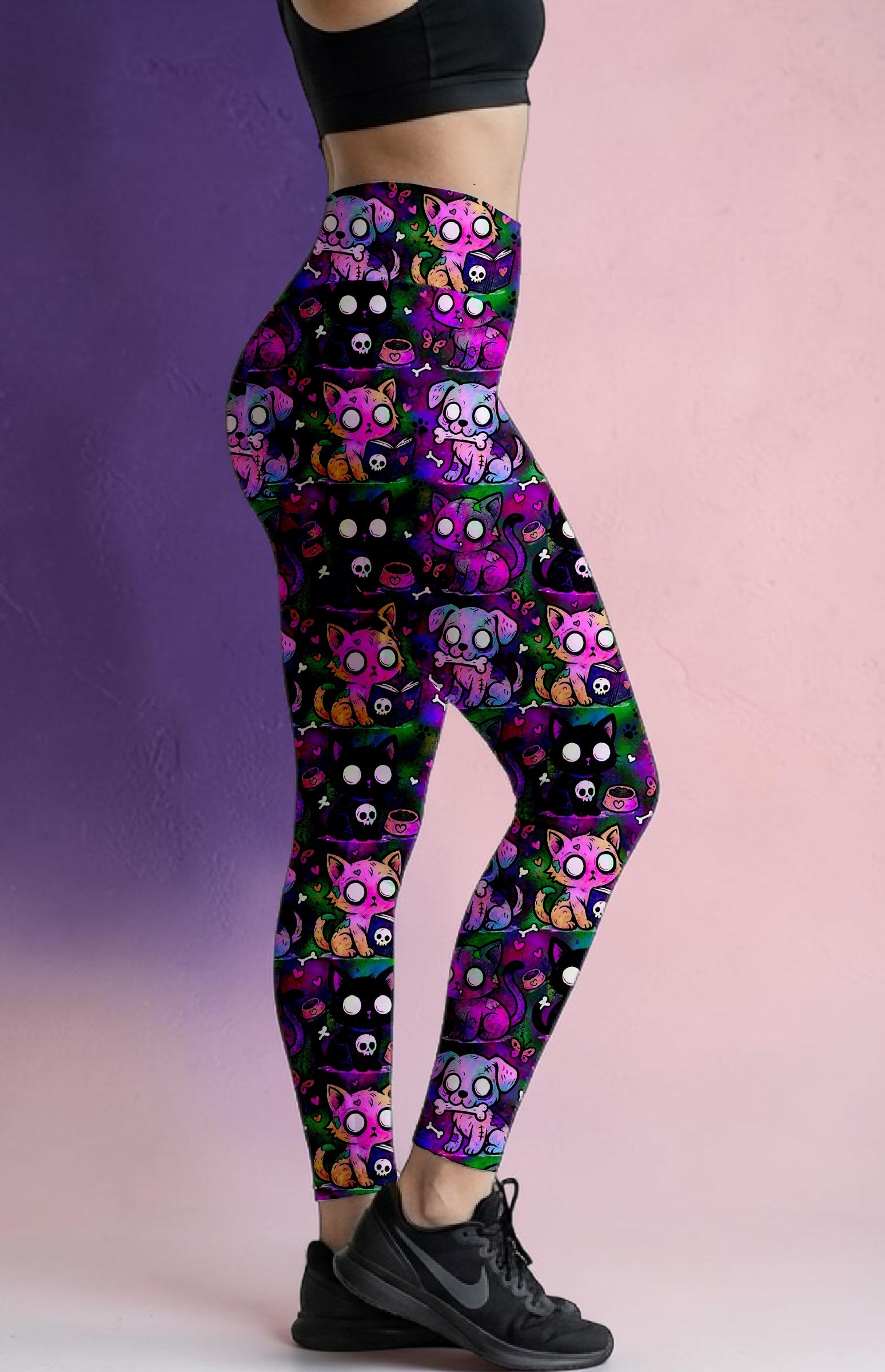 Magenta Zombie Pet ROK Leggings With Pockets