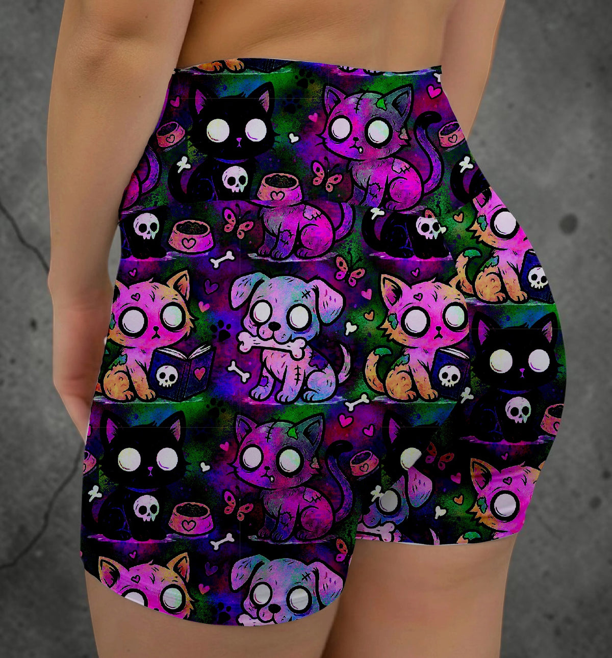 Magenta Zombie Pet Hybrid Shorts No Pockets