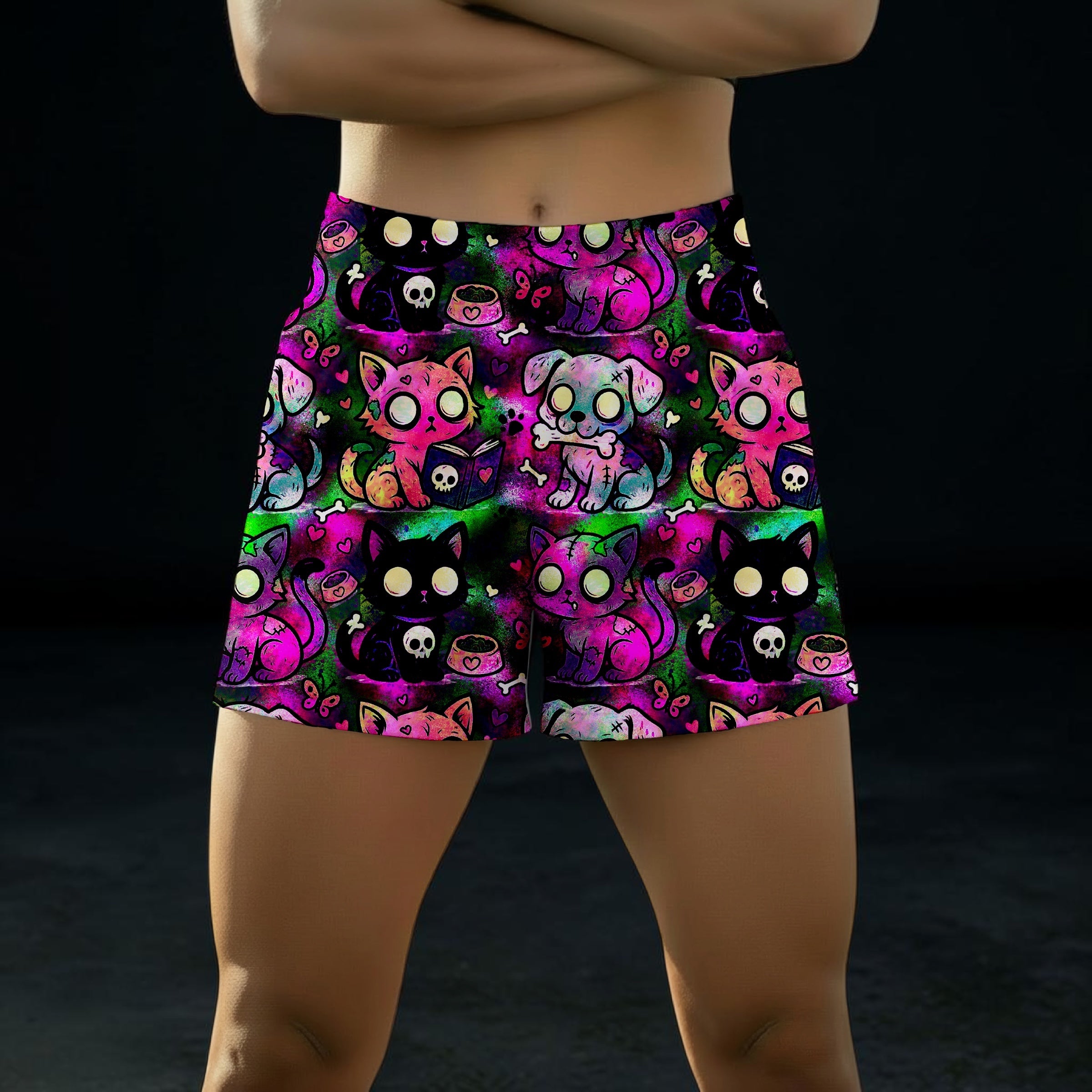 Magenta Zombie Pet Yogi Short