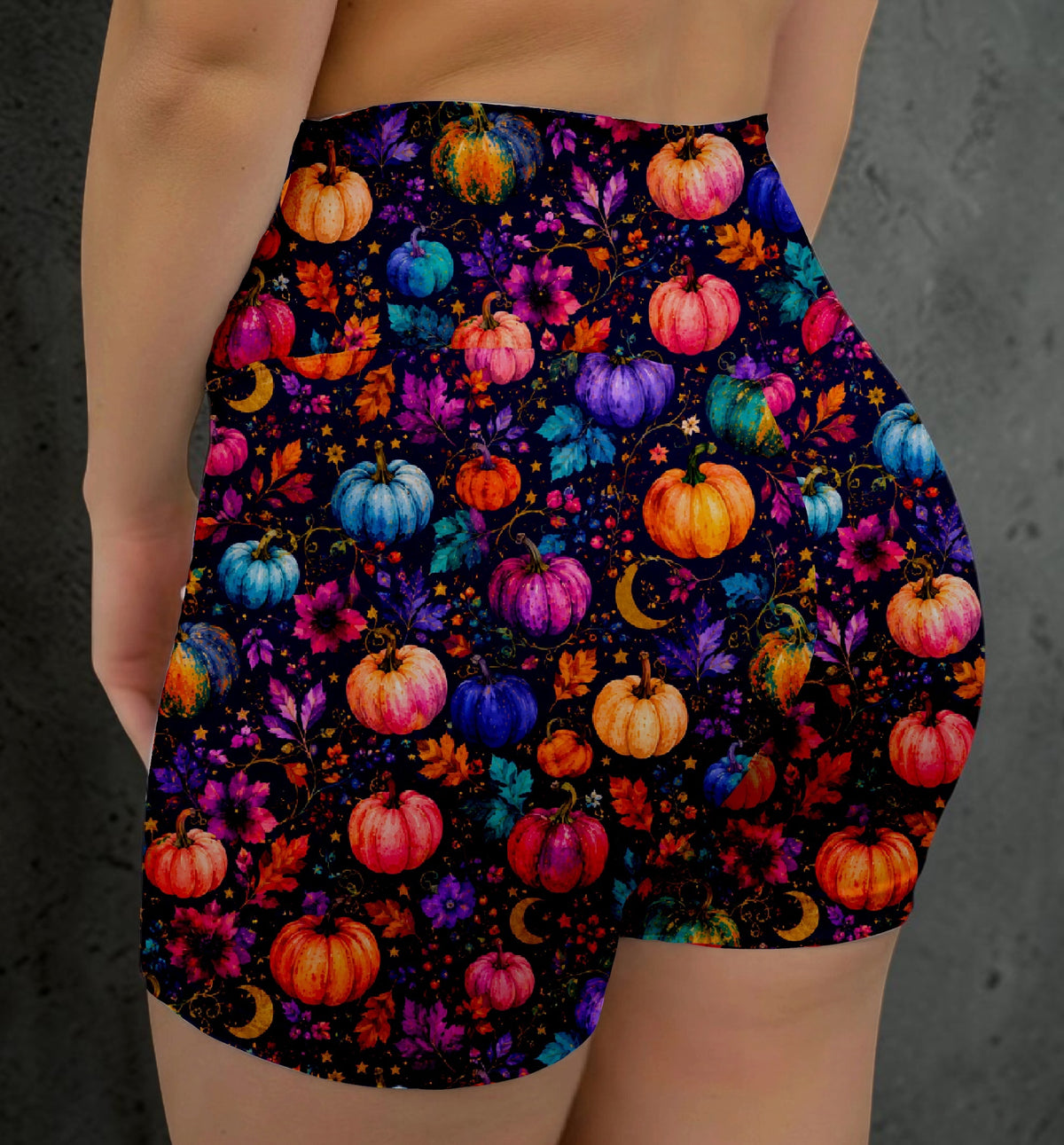 Blooming Pumpkins Hybrid Shorts No Pockets