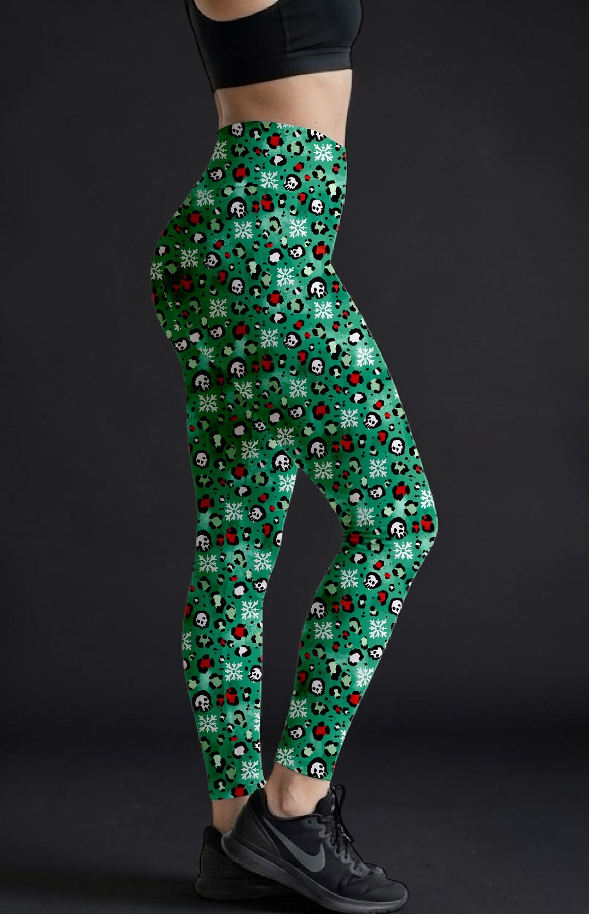 Minty Xmas Leo ROK Leggings With Pockets
