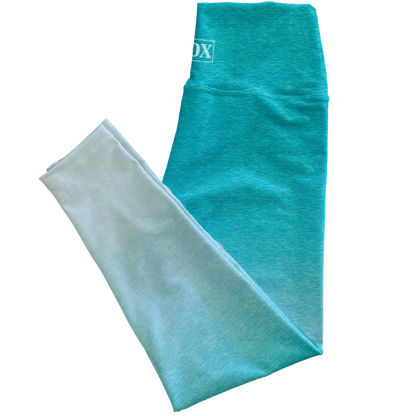 Aqua Marine Ombre Regular Rise Leggings