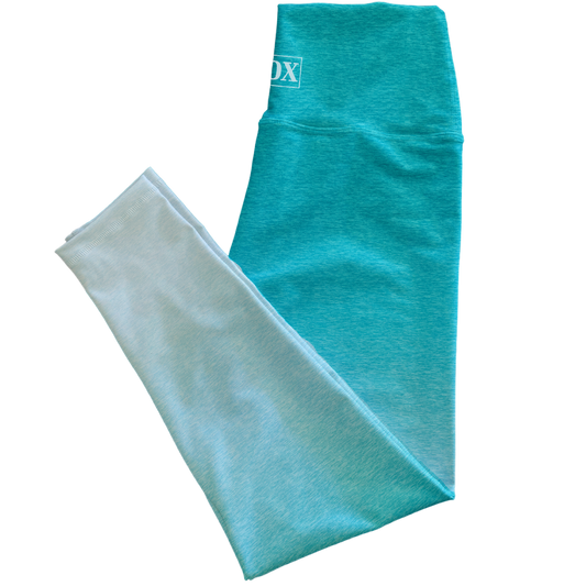 Aqua Marine Ombre Regular Rise Leggings