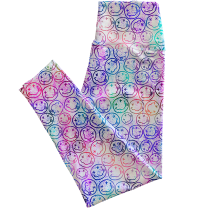 Happy Rainbow Regular Rise Leggings