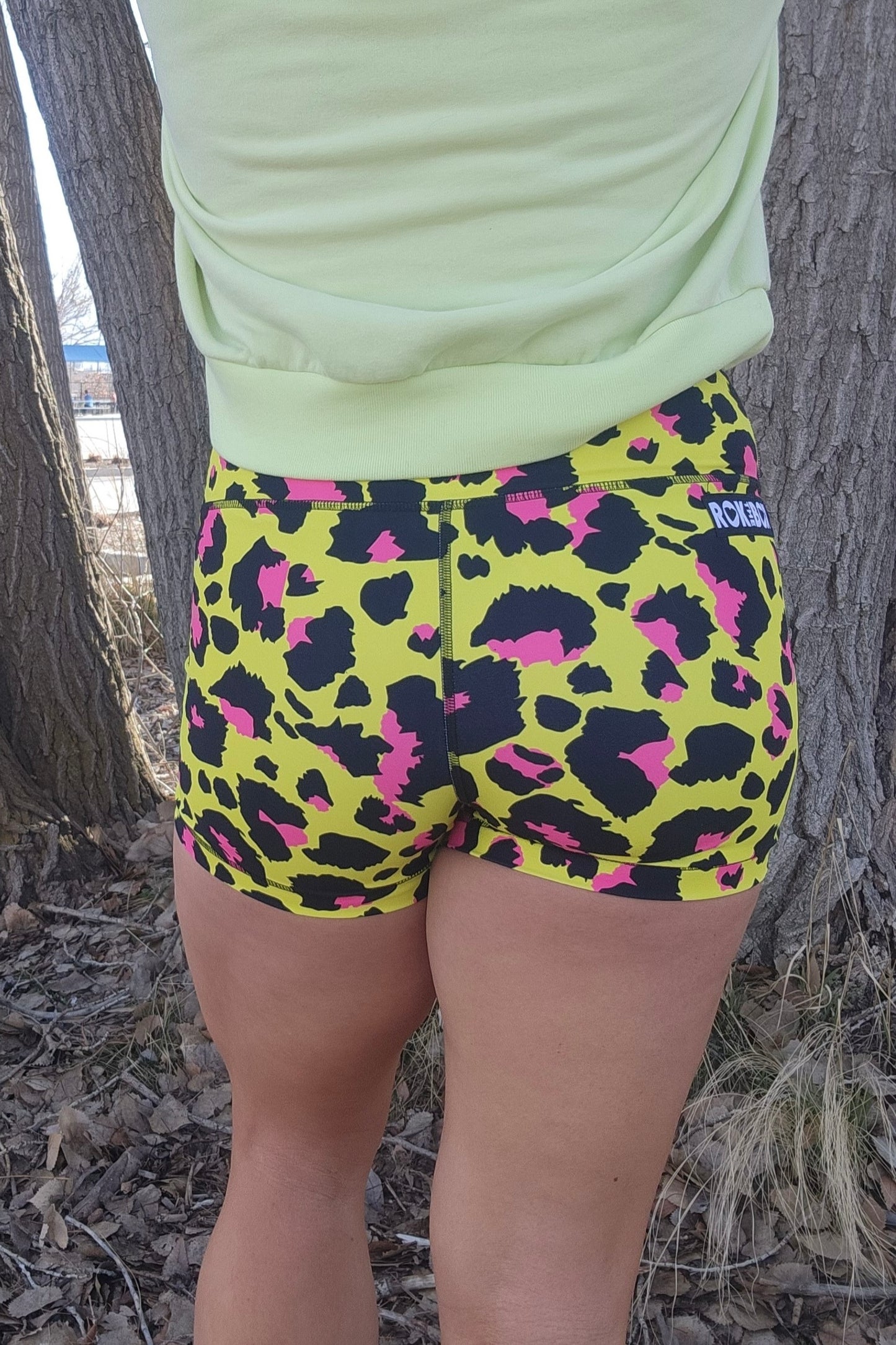 Yellow Leo Midrise Shorts