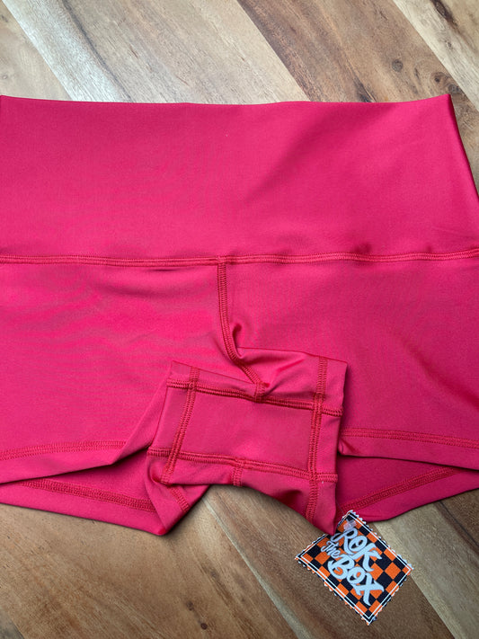 RED LUXE FABRIC 2.5” LARGE HIGH WAIST